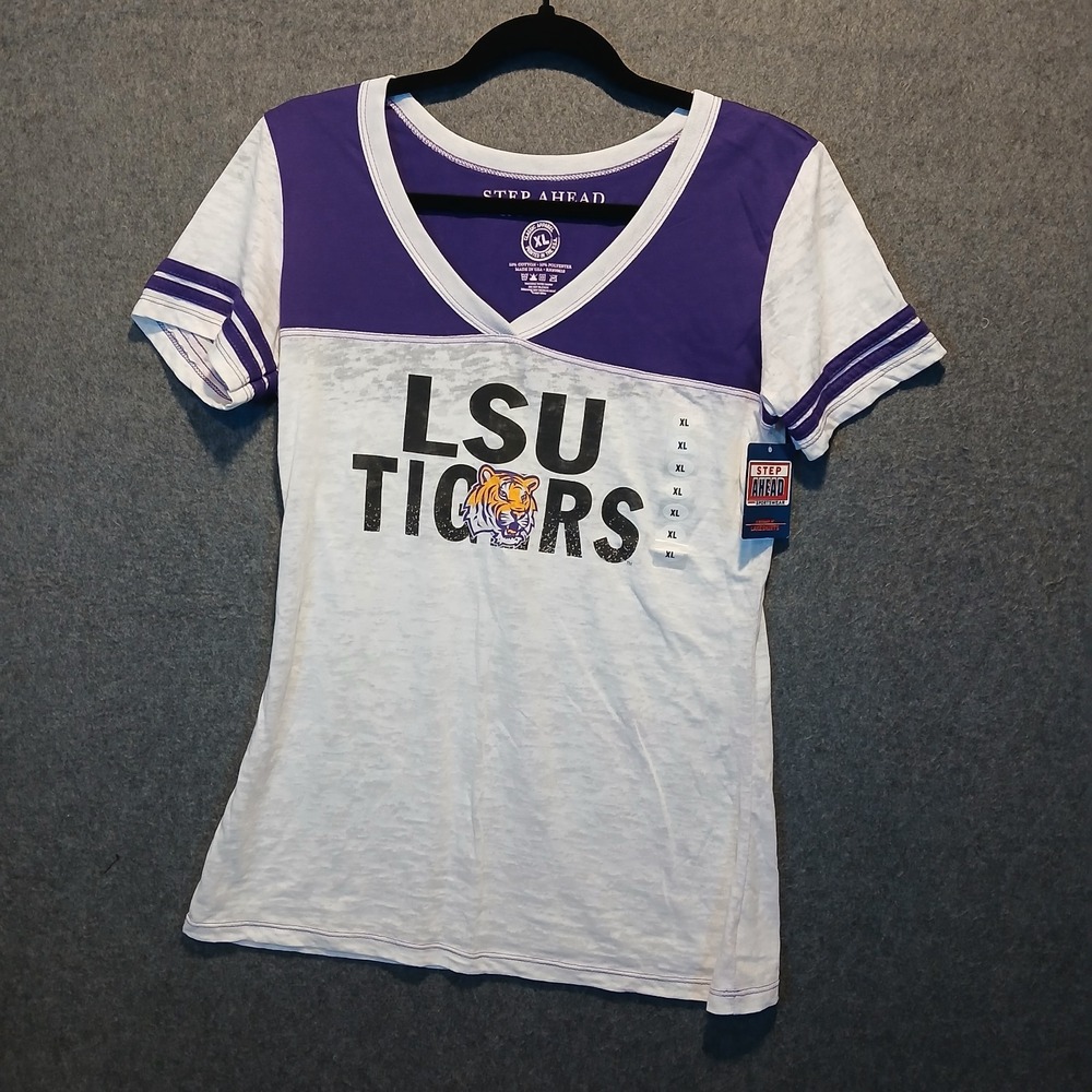 NWT Step Ahead Sportswear LSU Tigers sz XL collegiate football sports louisiana